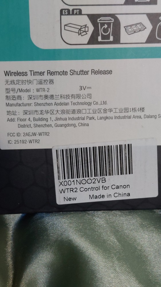 AODELAN WTR-2 Wireless Camera Shutter Release Timer Remote Control