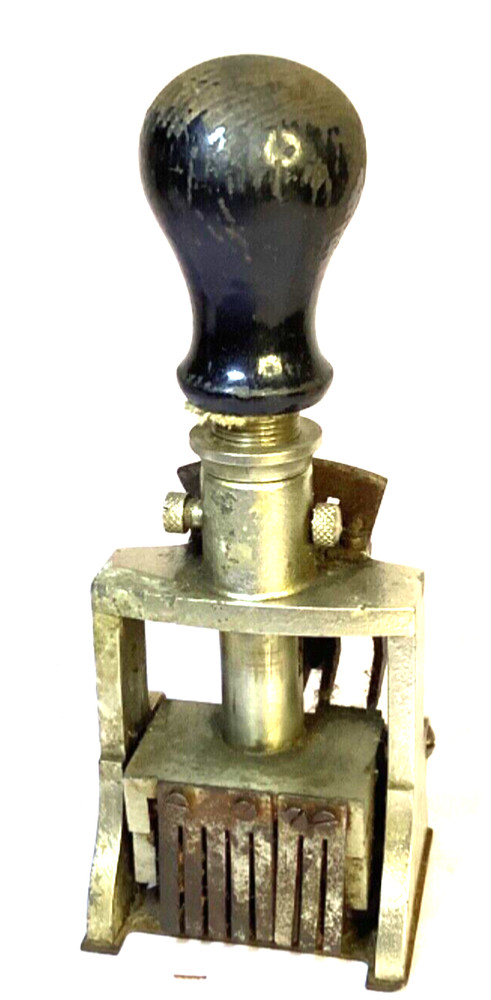 Vintage Hand Press Numbering Machine,German