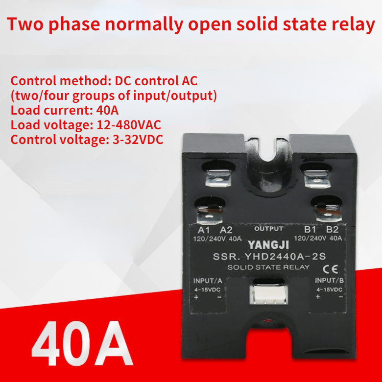 Two-phase input and output AC solid state relay YHD2440A-2S