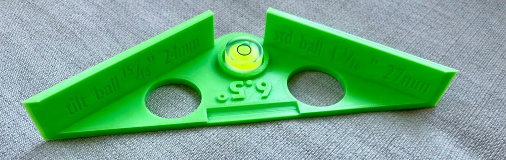 Pinball Level and Rebuild Tool- FLIPPER ALIGN PRO - SOLID STATE 6.5°- Neon Green
