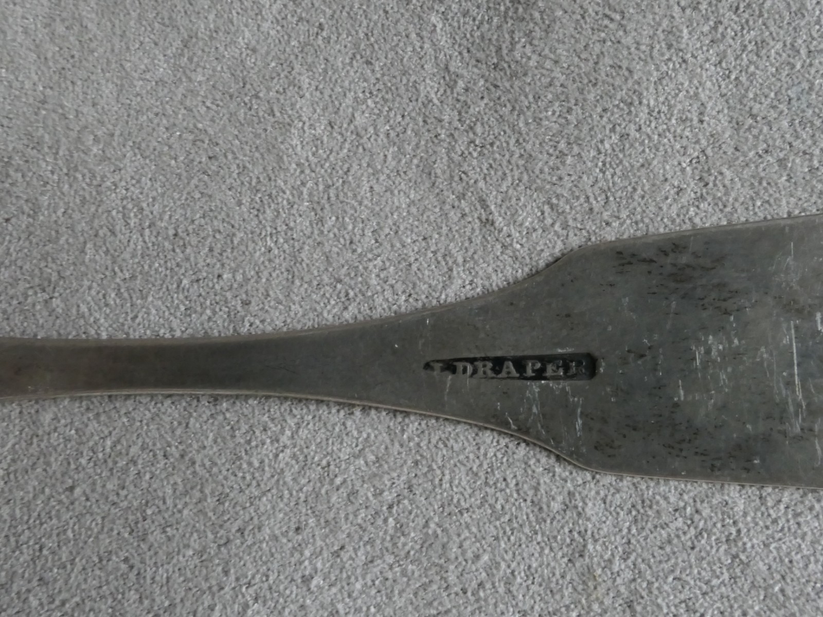 Two American Coin Silver Spoons J DRAPER Cincinnati OH : 61.3g