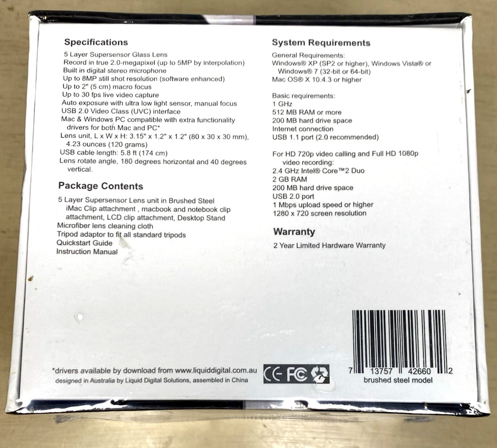 Credential Cam Webcam For Mac And PC with clip attachment