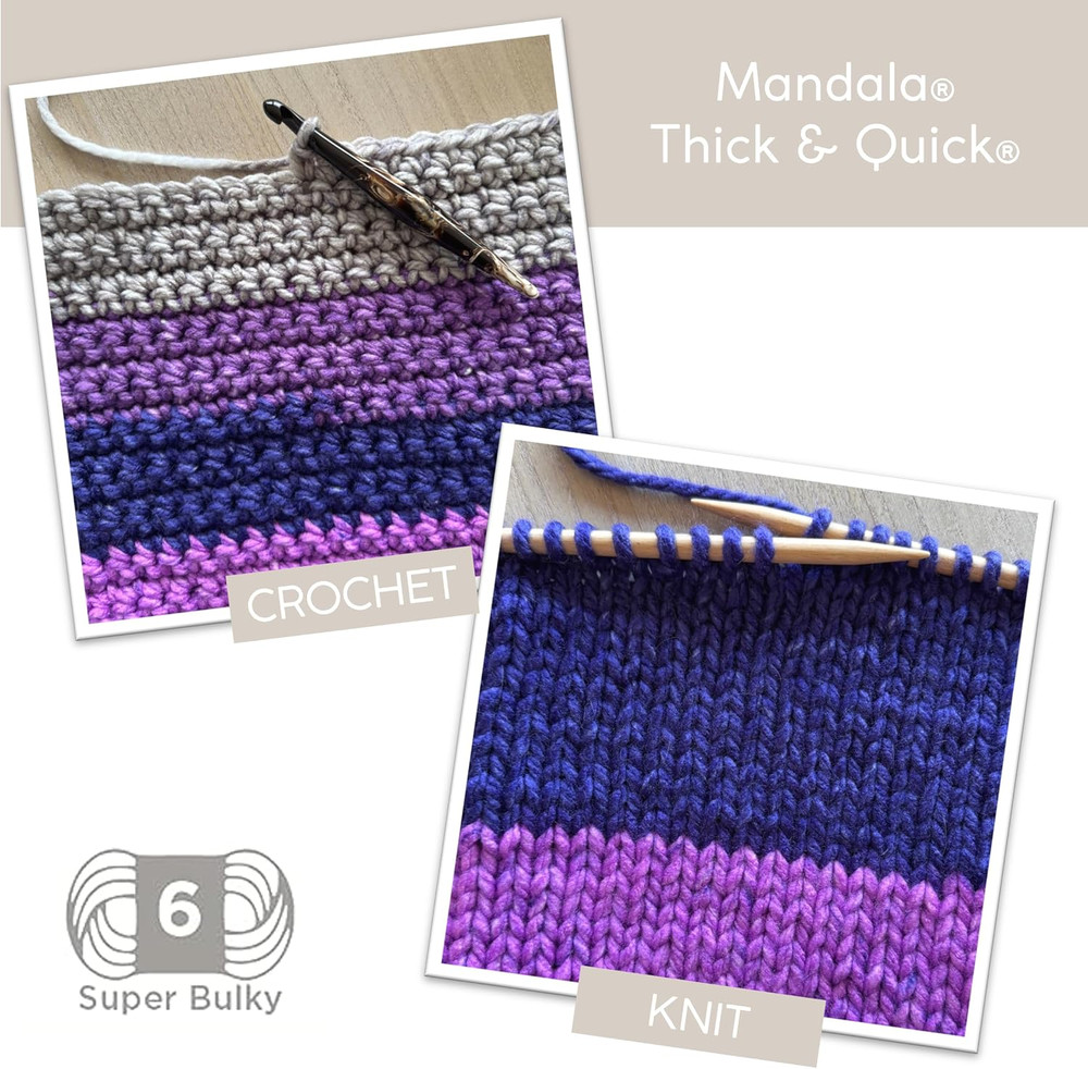 Mandala Thick & Quick Bulky Yarn, Labyrinth, 1 Skein