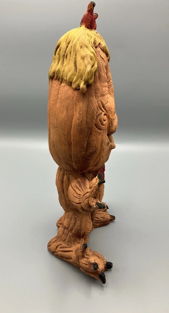 VTG Ceramic Bisque Devil Jack O' Lantern Already Painted (Ready To Paint Piece)