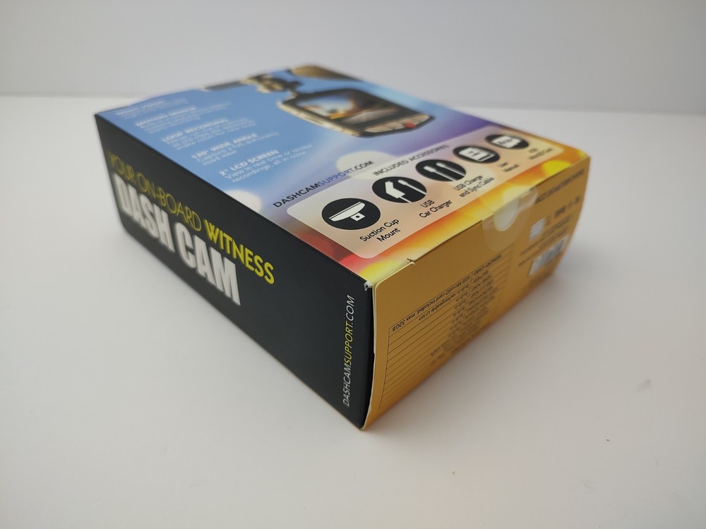 Pilot Dash Cam 4GB SD Storage Dashboard Camera with Window Suction Mount