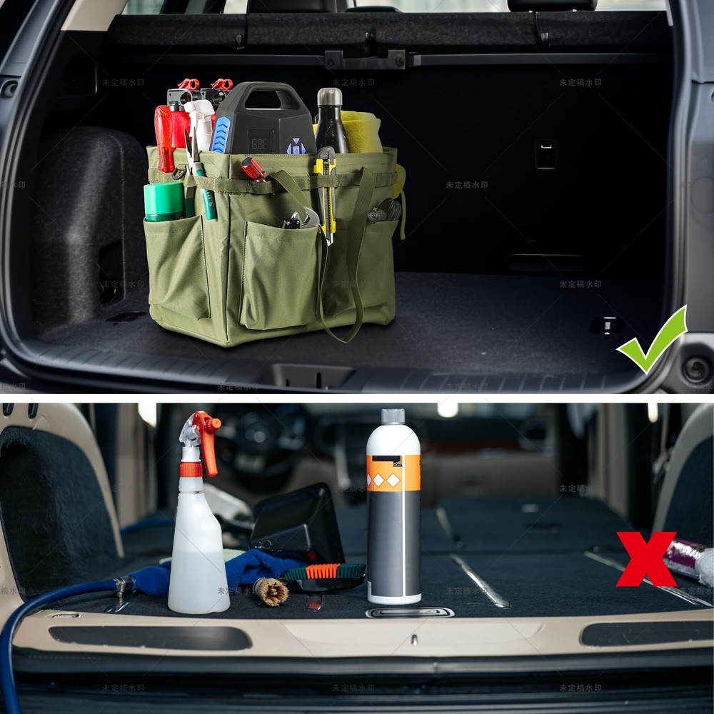 Car Trunk Organizer Multifunctional Storage Toolbox Carry Griddle,Large Grill...