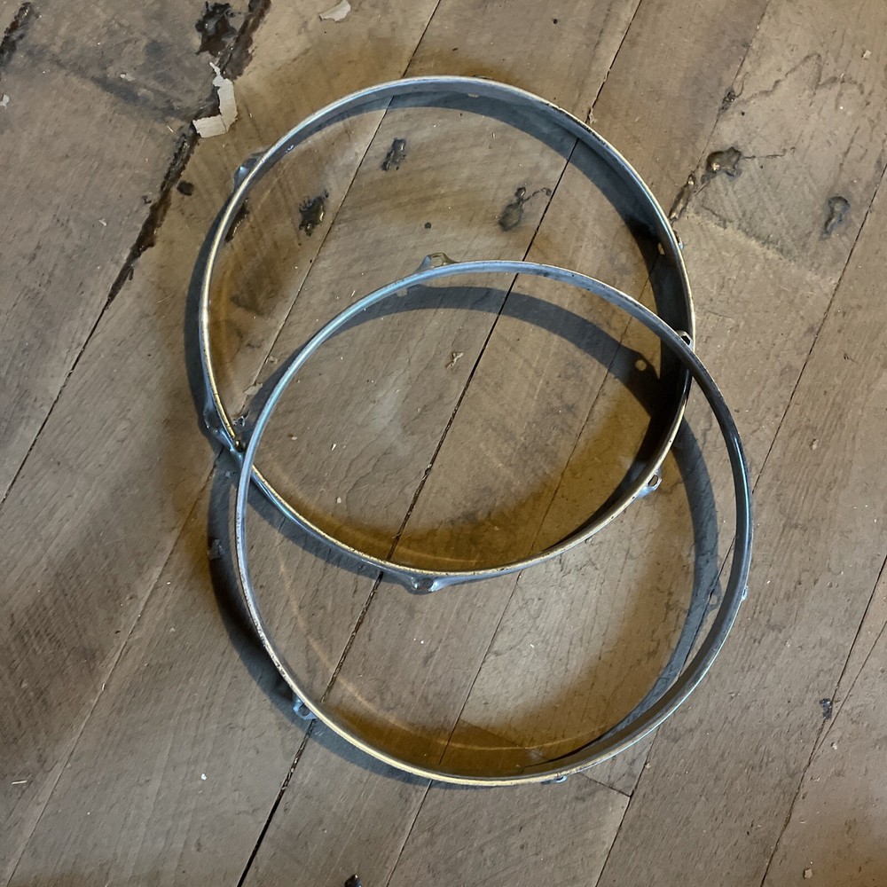 Flanged Rim Hoop 13” Tom Drum Pair 6 Hole