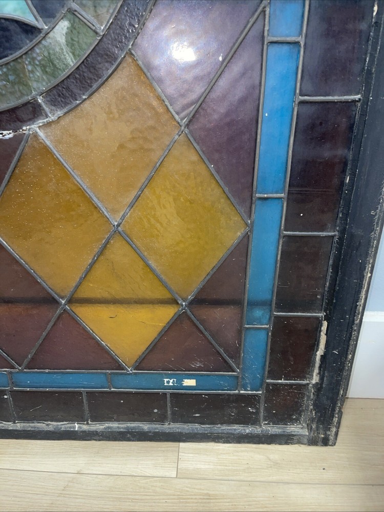 Antique Leaded Glass Window 36x48”