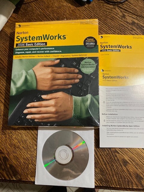 Norton Systemworks 2006 Basic Edition SEALED Disk Symantec Anti Virus Windows XP