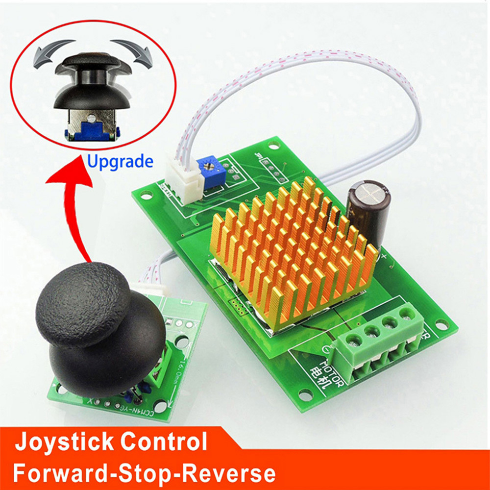 PWM DC 12V 24V 30V 6A Motor Speed Controller Normal-Stop-Reverse Switch