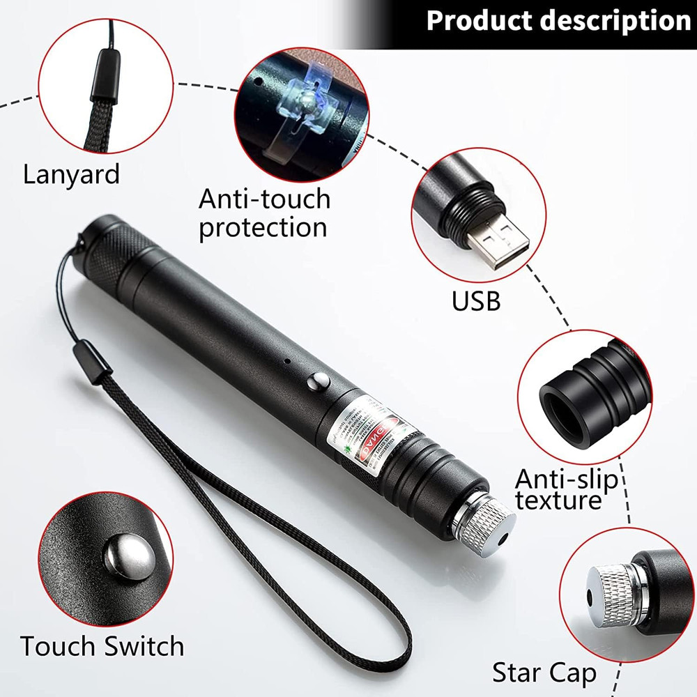 Laser Pointer High Power, Red Laser Pointer Presentations Pen, Tactical Flashlig
