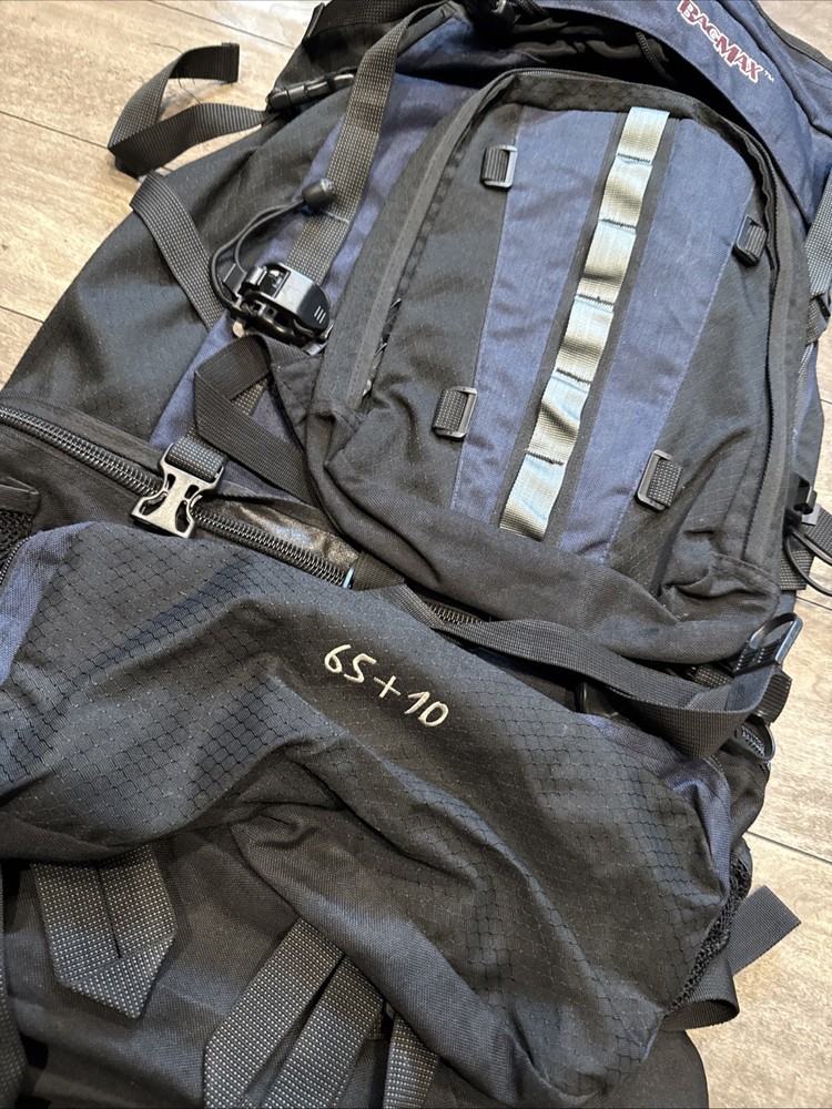 BagMax Hiking Pack Blue 65+10L