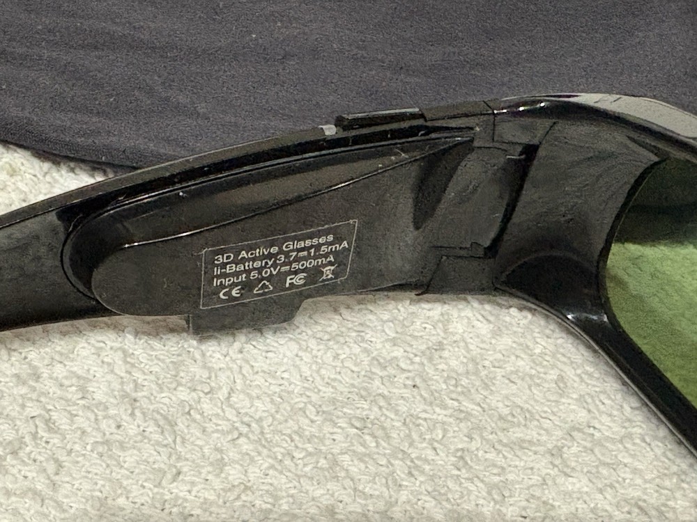 2x 3D Glasses 3D TV Eyewear Active Shutter