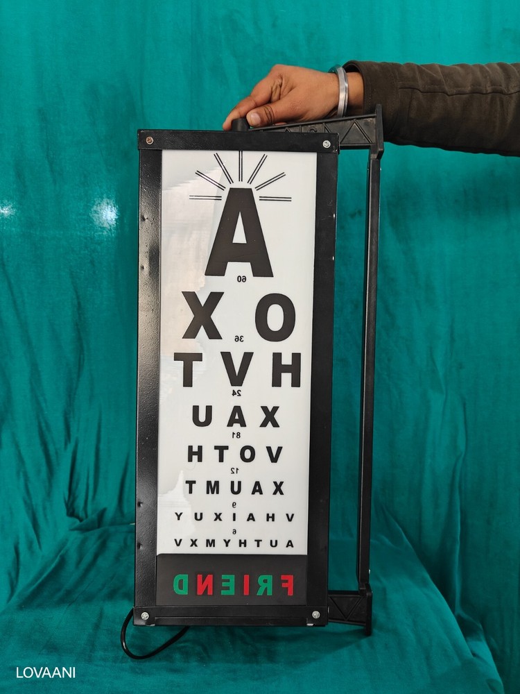 Rotating Eye Vision Drum – Eye Test Chart for Optometry & Eye Exams