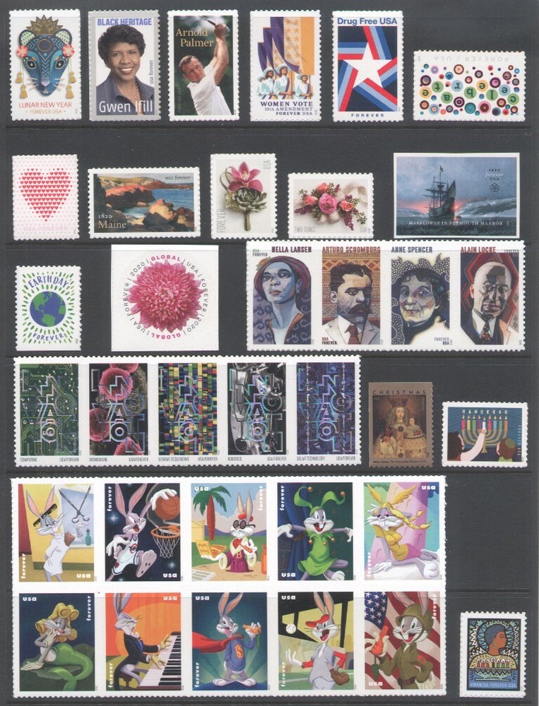2020 U.S. COMMEMORATIVE YEAR SET *112 STAMPS* MINT-NH