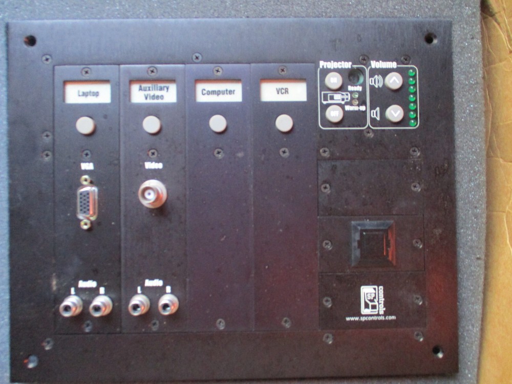 SP Controls Smart Panel Small Projector Controller SP2-CHAS Black LIGHTS UP