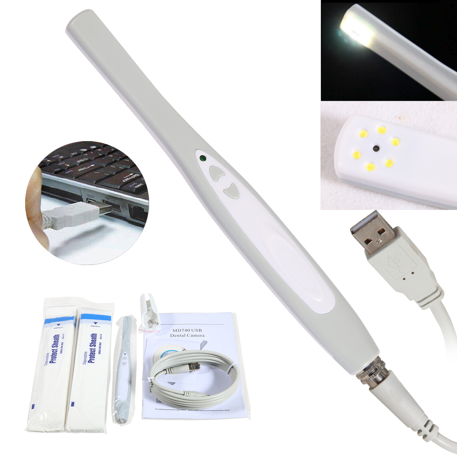 Best CAM MD740 Dental Intraoral Camera USB Digital Imaging Intra Oral USB-X NKJ