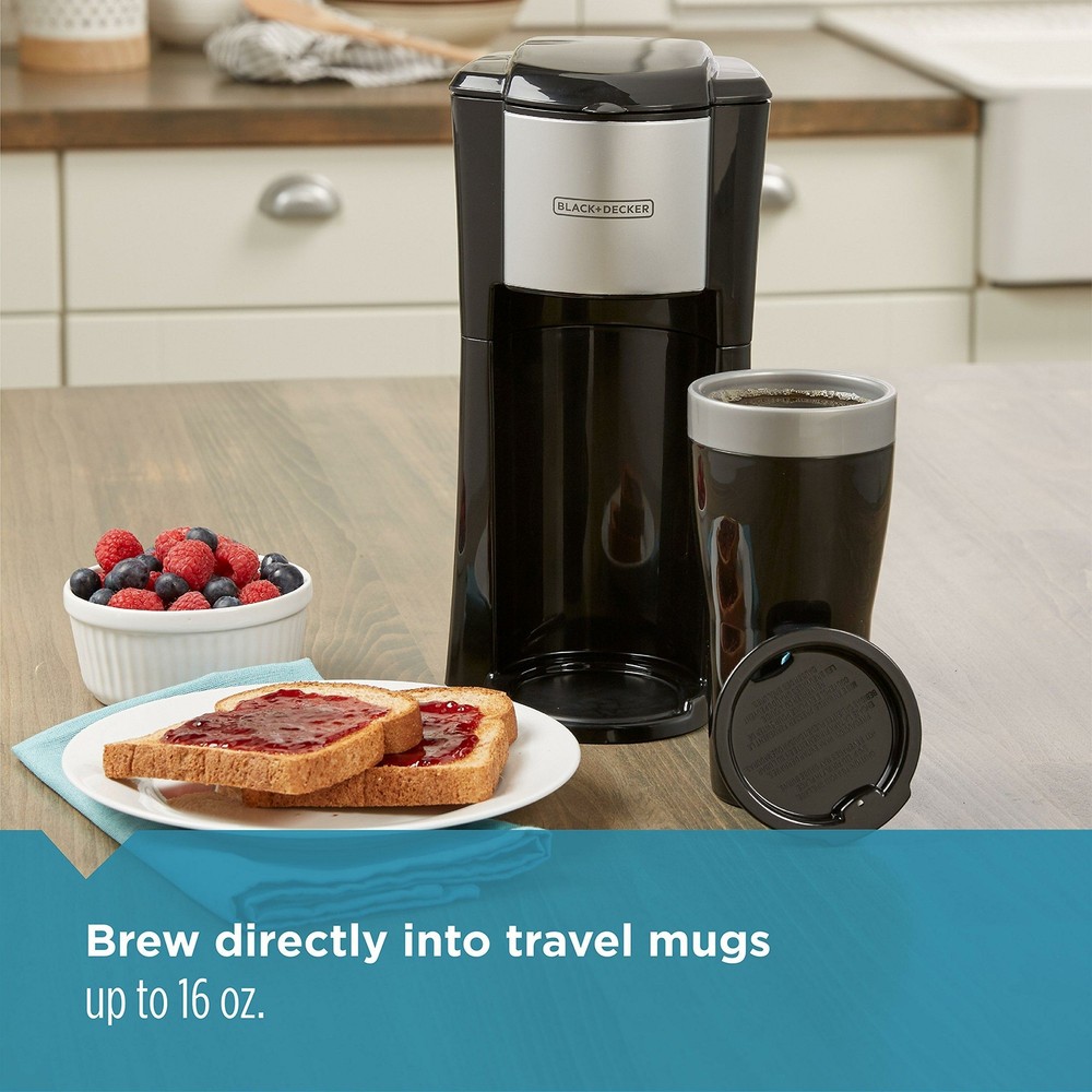 BLACK+DECKER Single Serve Automatic Coffee Maker Cup Brewer Coffee Brew Dripper