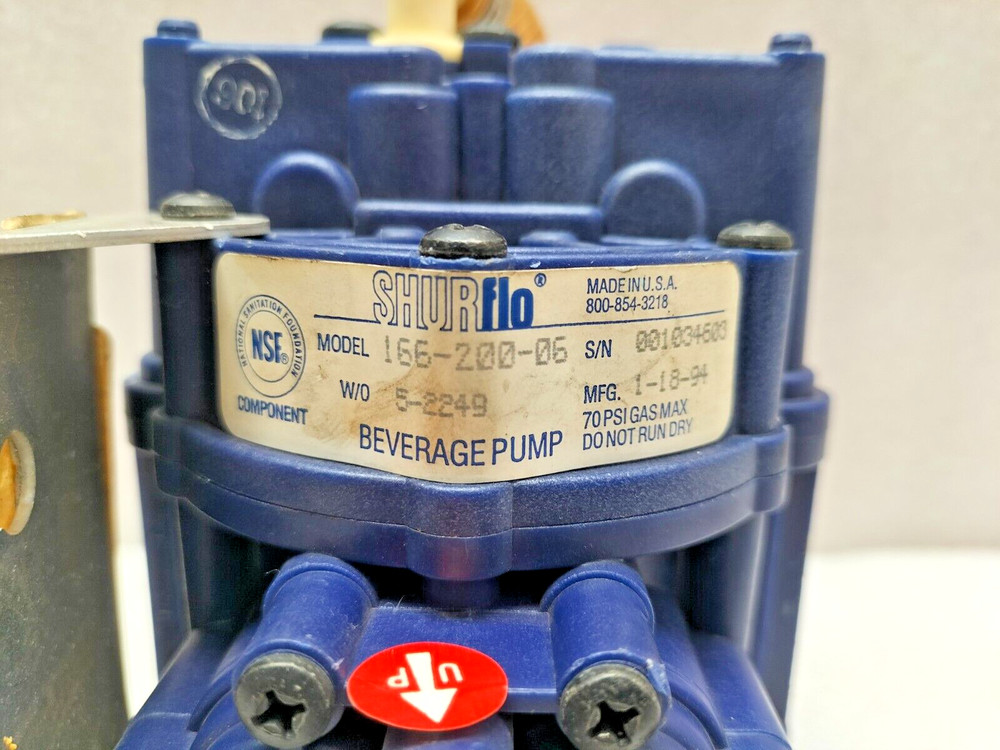 SHURFLO 166-200-06 GAS BEVERAGE PUMP