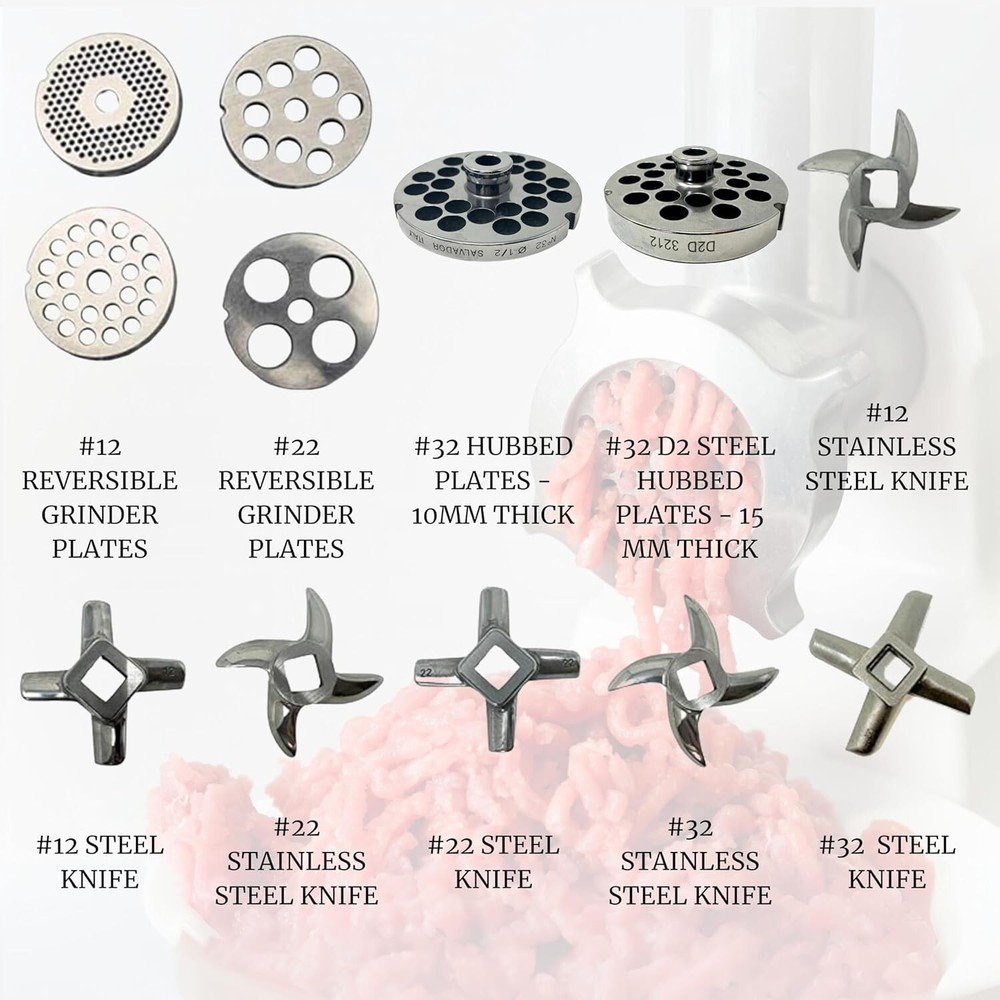 #22 Meat Grinder Plate. (#22 Reversible 3/16")