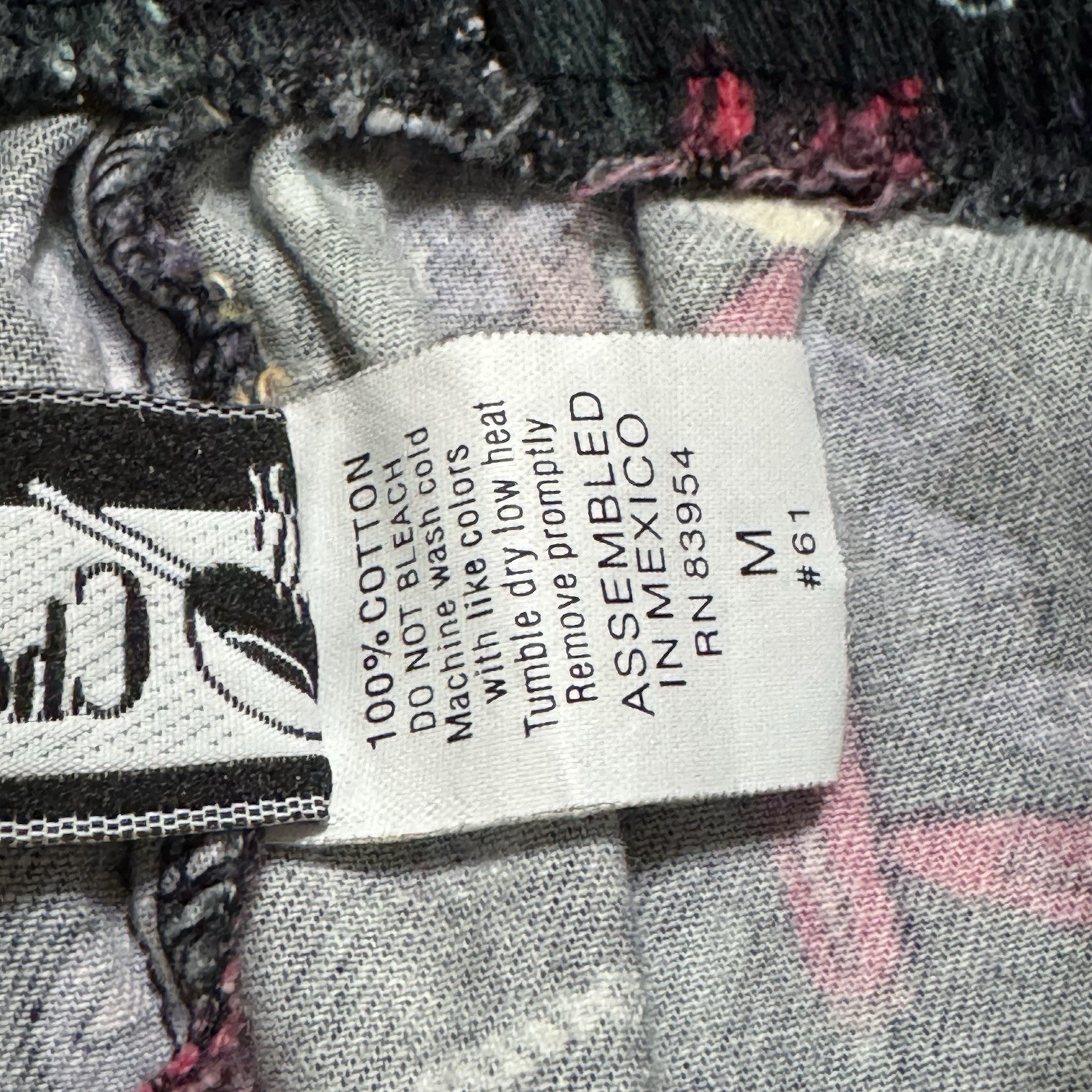 Chefwear Baggy Chef Pants Spicy Hot Peppers, Medium Elastic Drawstring