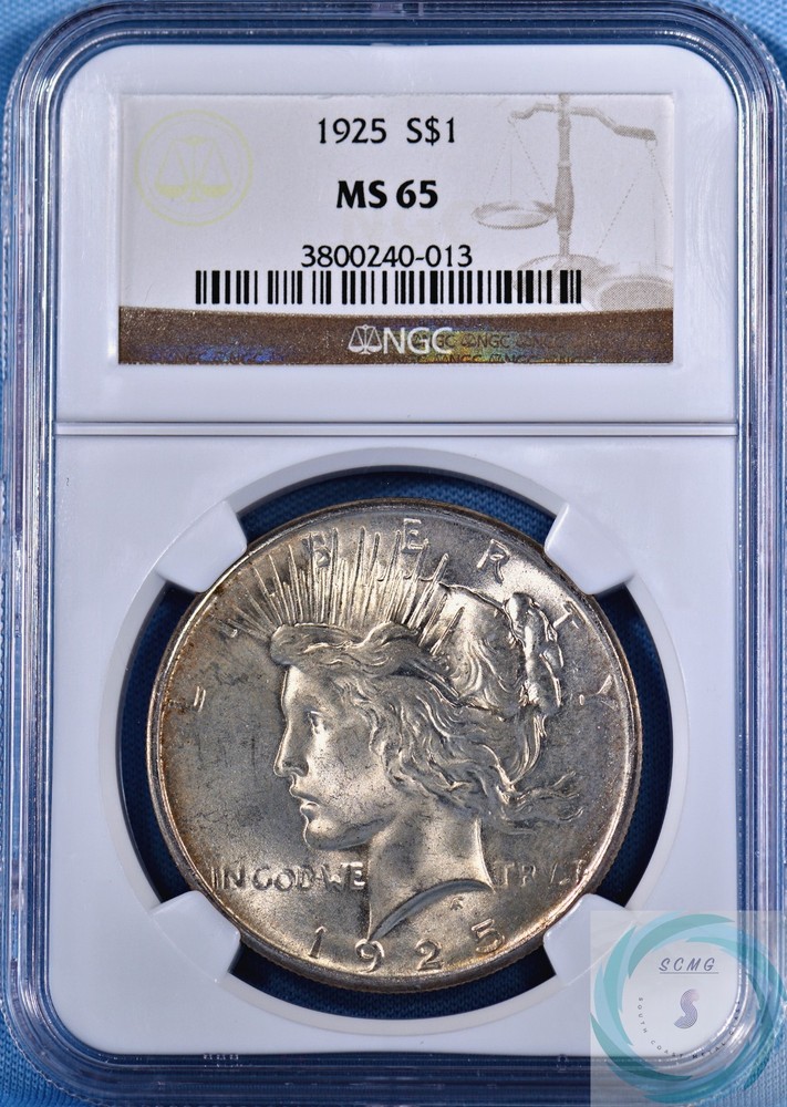 1925 Peace Dollar NGC MS 65 - Impeccable Gem Specimen!