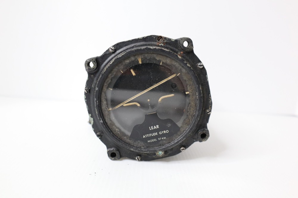 Lear 974M Attitude Gyro Indicator