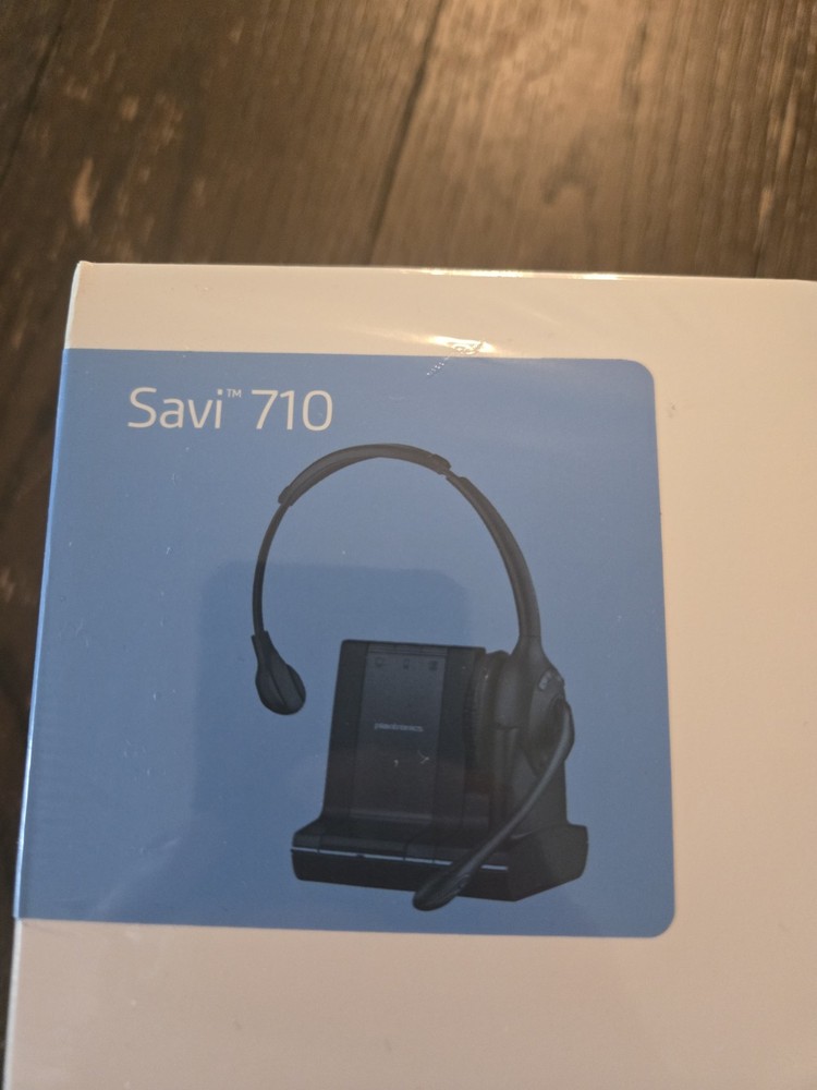 Plantronics Savi 710 Wireless Headset System Multi-Device Noise-Cancel