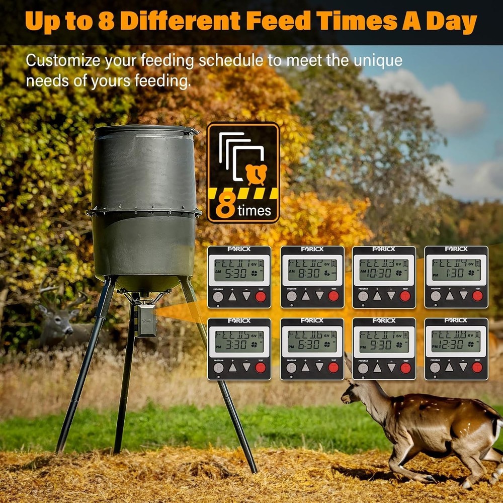Deer Feeder Digital Timer, 6V/12V Digital Timer for Deer Feeder Goat Feeder, ...