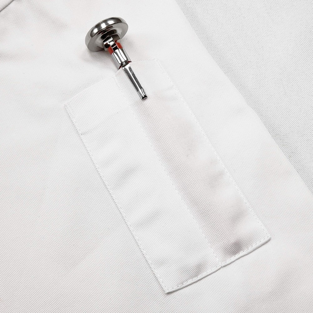 White Long Sleeve Button Chef Coat/Jacket - Unisex - Medium