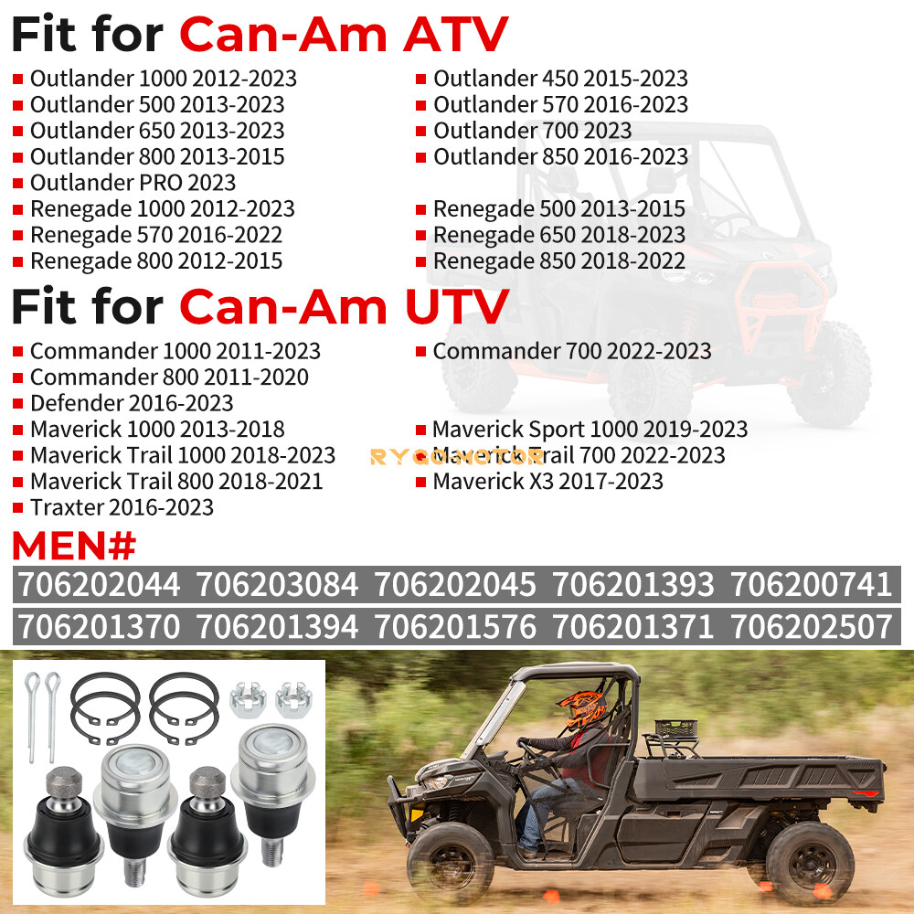Ball Joint Kit for Can-Am Maverick Max 1000 Upper Lower