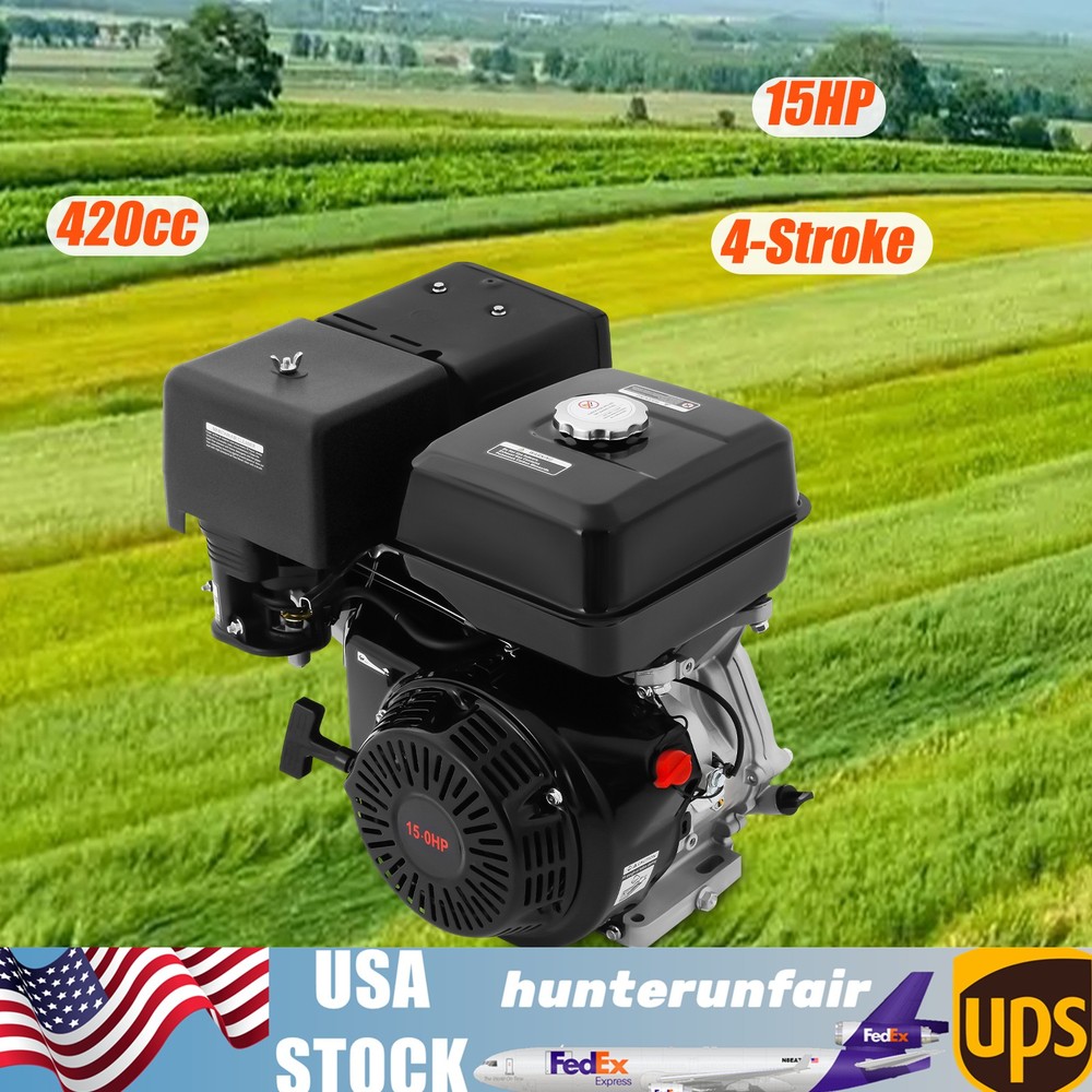 15HP 4-Stroke Gasline Powered Engine Multi-Use OHV Single Cylinder Engine Motor
