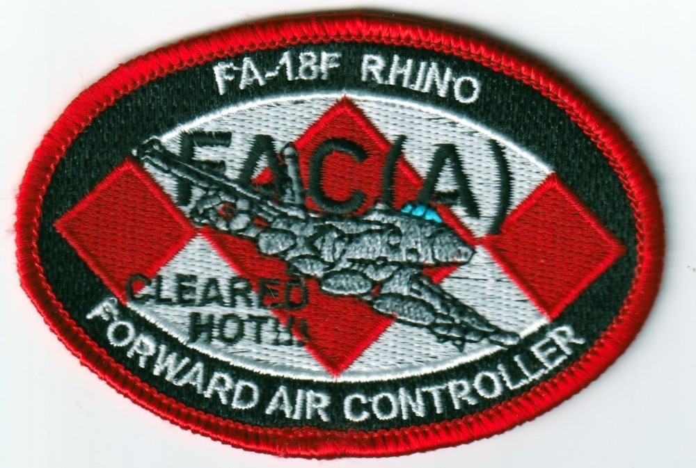 USN US Navy  FA-18F Rhino Forward Air Controller  FAC (A) patch