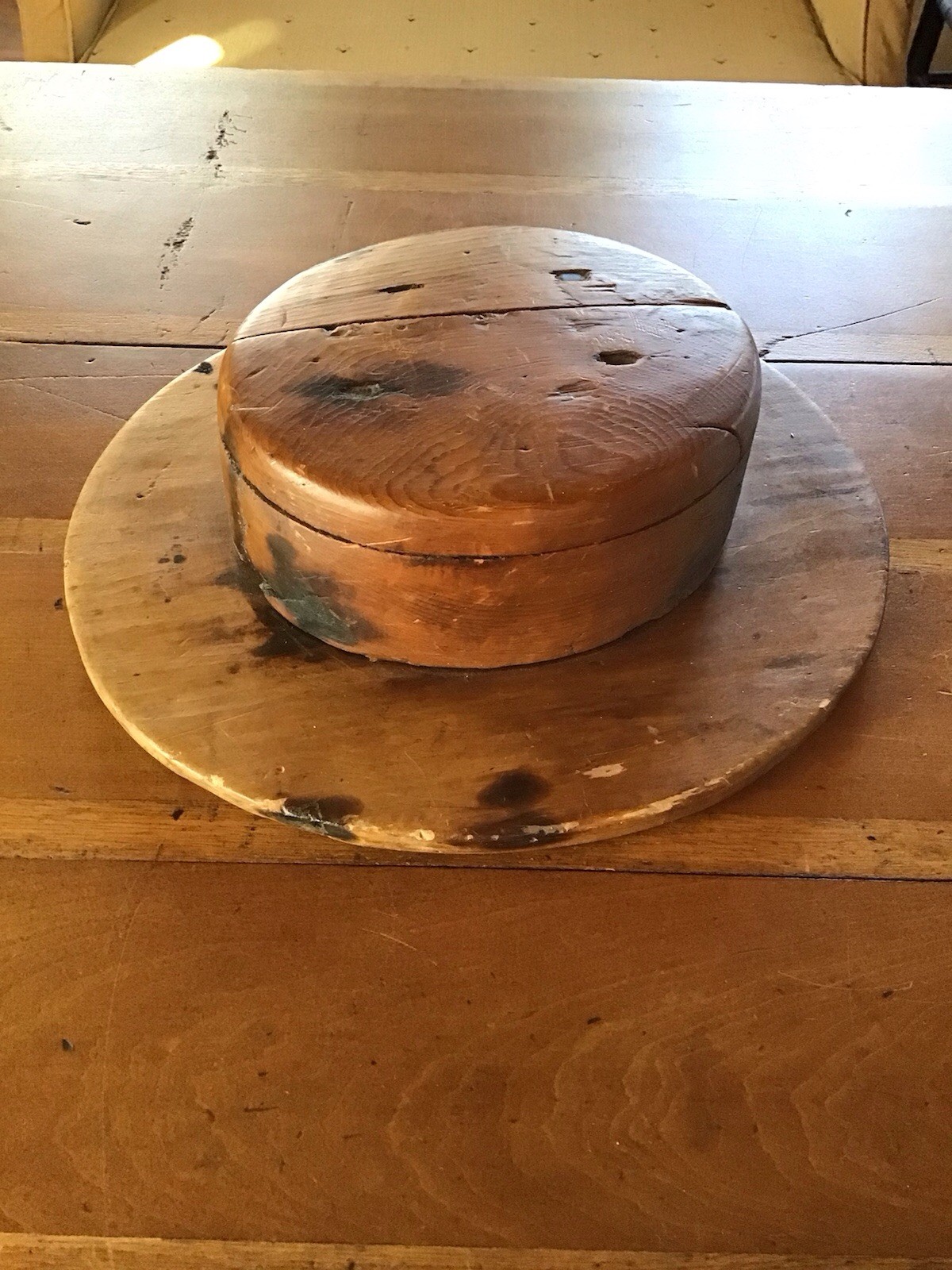 Shaker Antique Children’s Hat Mold Block 1850-1870 !!   Extremely Rare !  SALE !