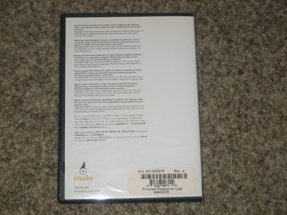 Roxio Toast 8 Titanium Software For for Mac - Pre-Owned