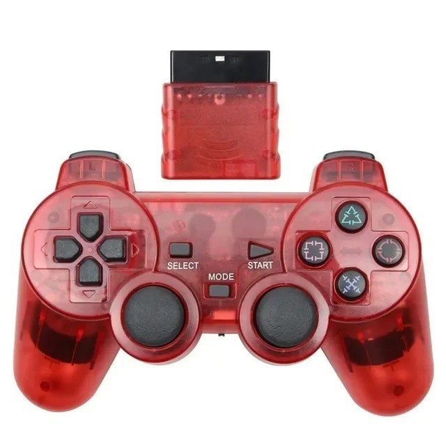 PS2 Wireless 2.4G Dual Vibration Gamepad with USB PC Support