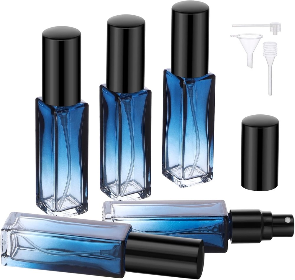 10 Packs Refillable Perfume Bottle 10ML Portable Travel Atomizer Set Empty Mini
