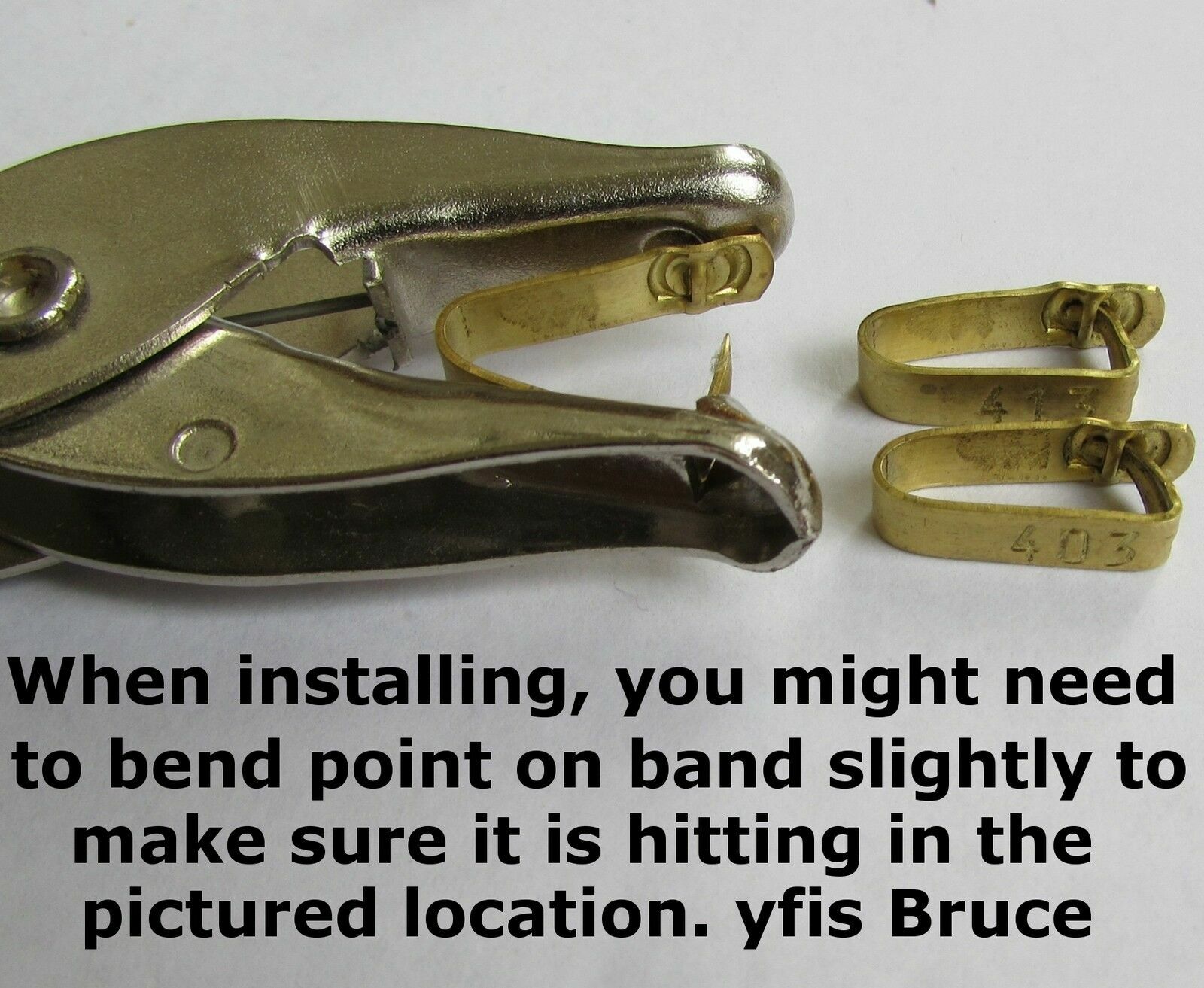 Jiffy Wing Bands Customized Stamped Personalized Wing ID Tags for Chickens