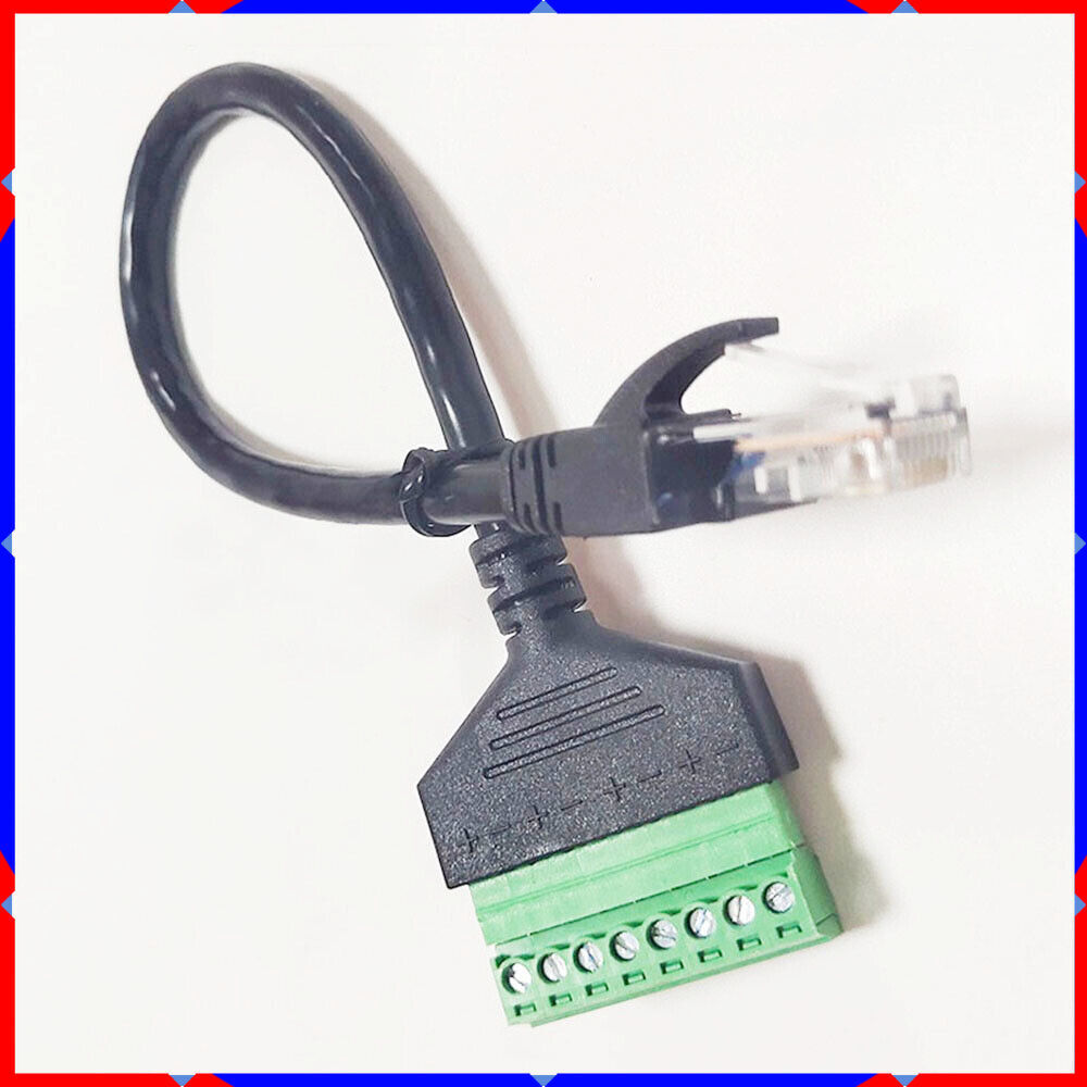 Terminal Network cable RJ45 no-solder with screw hole Conversion 8core extension