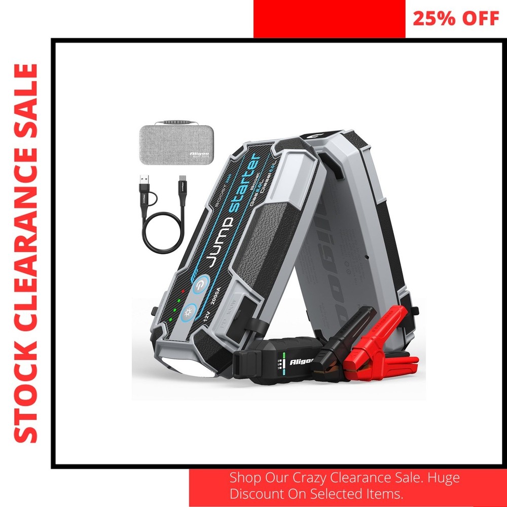 Portable Jump Starter 12V Car Battery Booster Pack