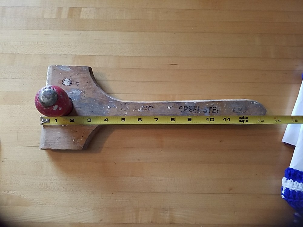 Vintage Hyde Long Handled Paint Scraper Red Wood Handle
