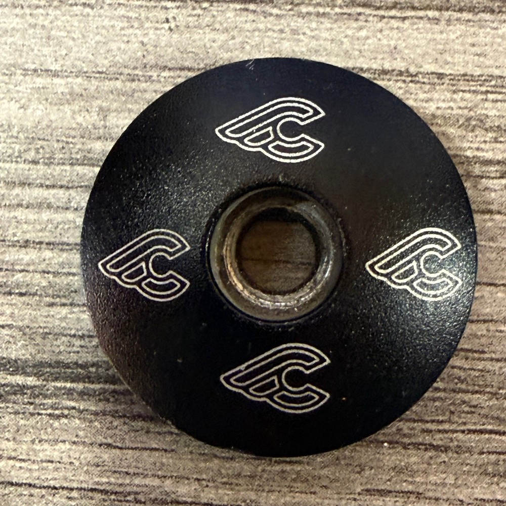 Cinelli 1 1/8 Threadless Headset Top Cap Black Aluminum