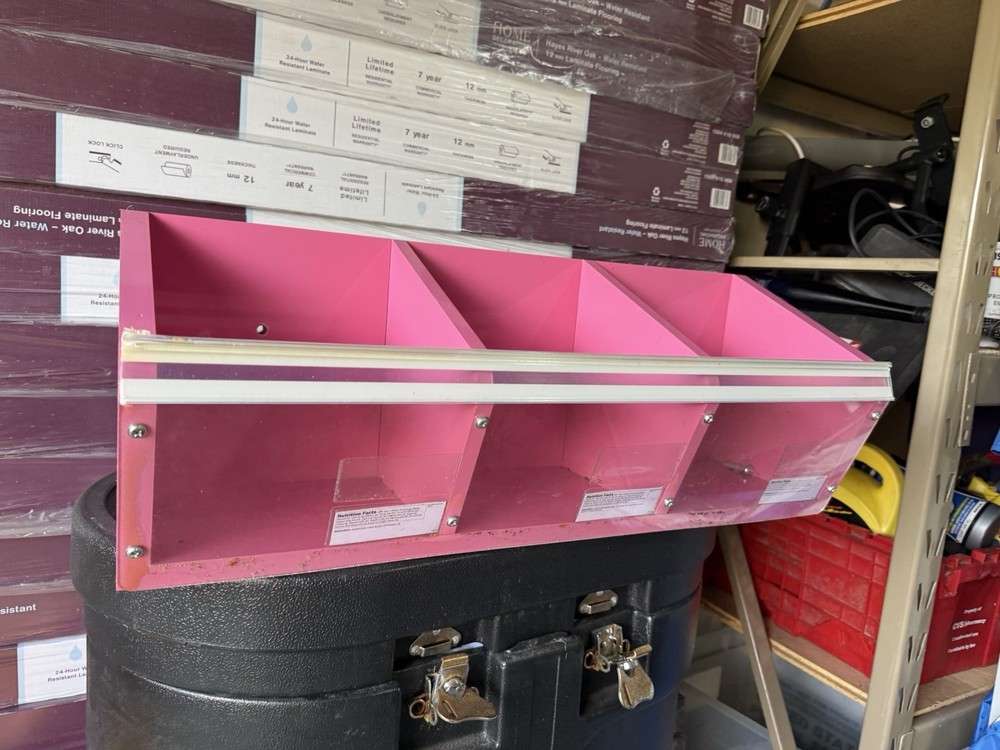 store display shelf container wall mounting clear front open Hanging Container