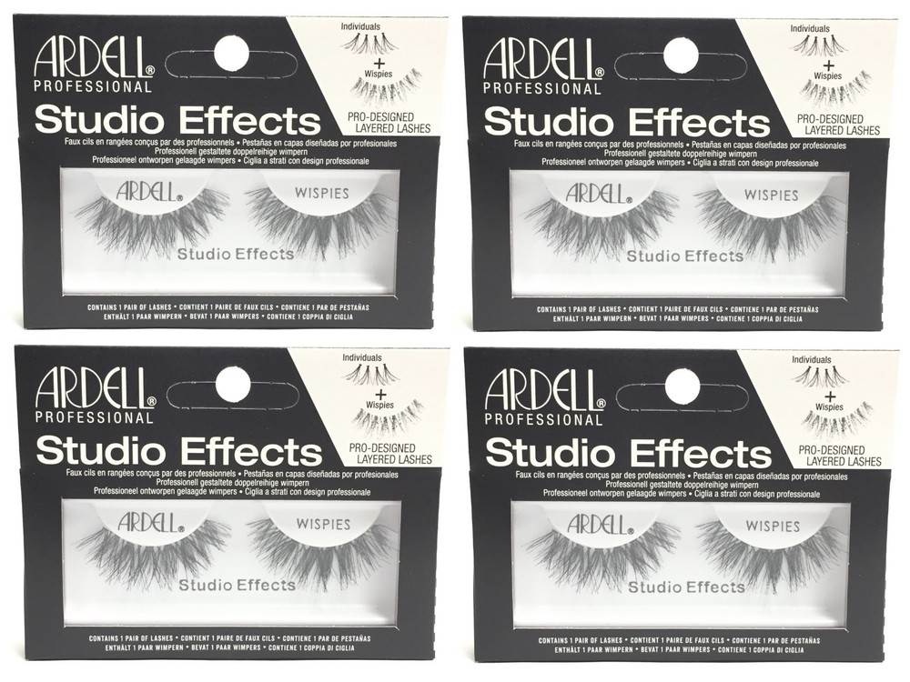 (4 PACK) Ardell Studio Effects Wispies Black, Item #61994