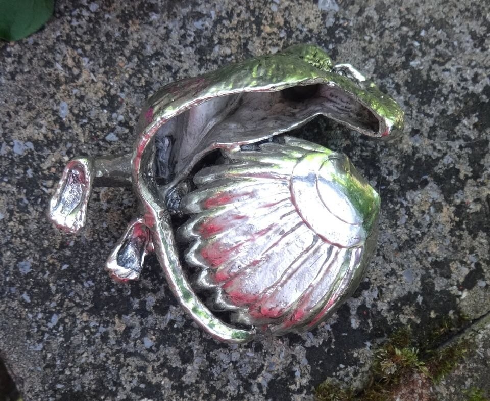 Heavy, Silverplated Reclining Monkey Open Salt Dip, Cellar, Dish!