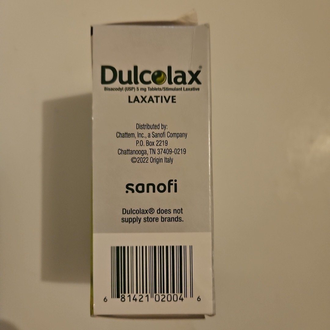 Dulcolax Laxative Tablets Reliable Overnight Relief 100 Ct Exp 2025+