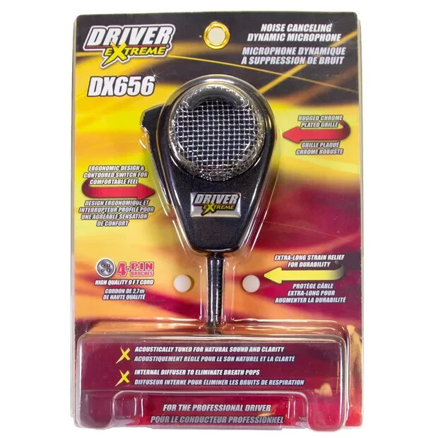 Driver Extreme DX656 Noise Canceling Dynamic Communications 4-pin Microphone