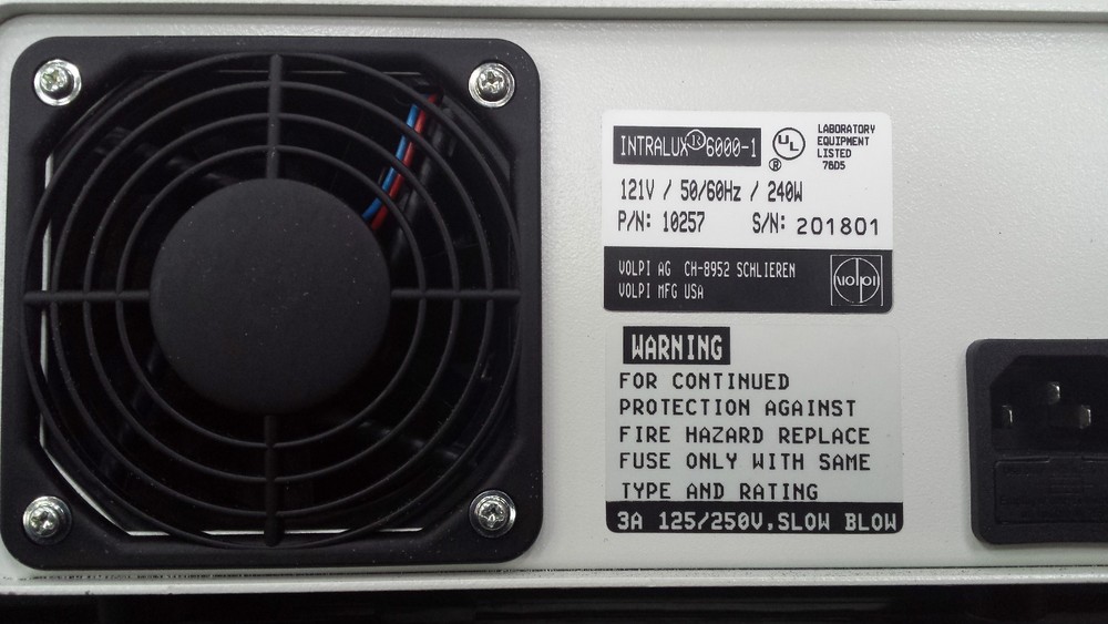 INTRALUX 6000-1 FIBER OPTIC LIGHT SOURCE (R4S3.4)