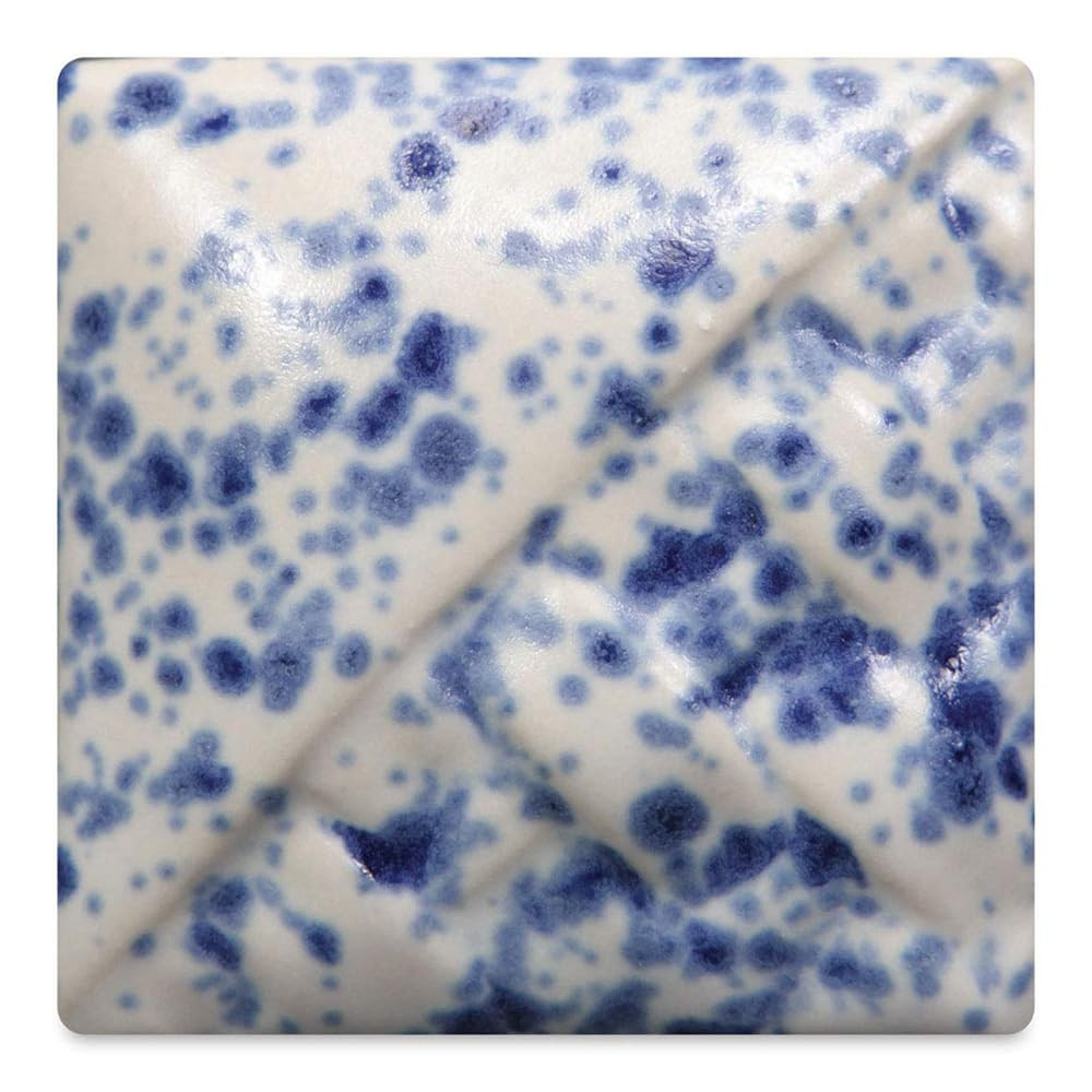 Stoneware Crystal Glaze - Blue Splatterware, Pint