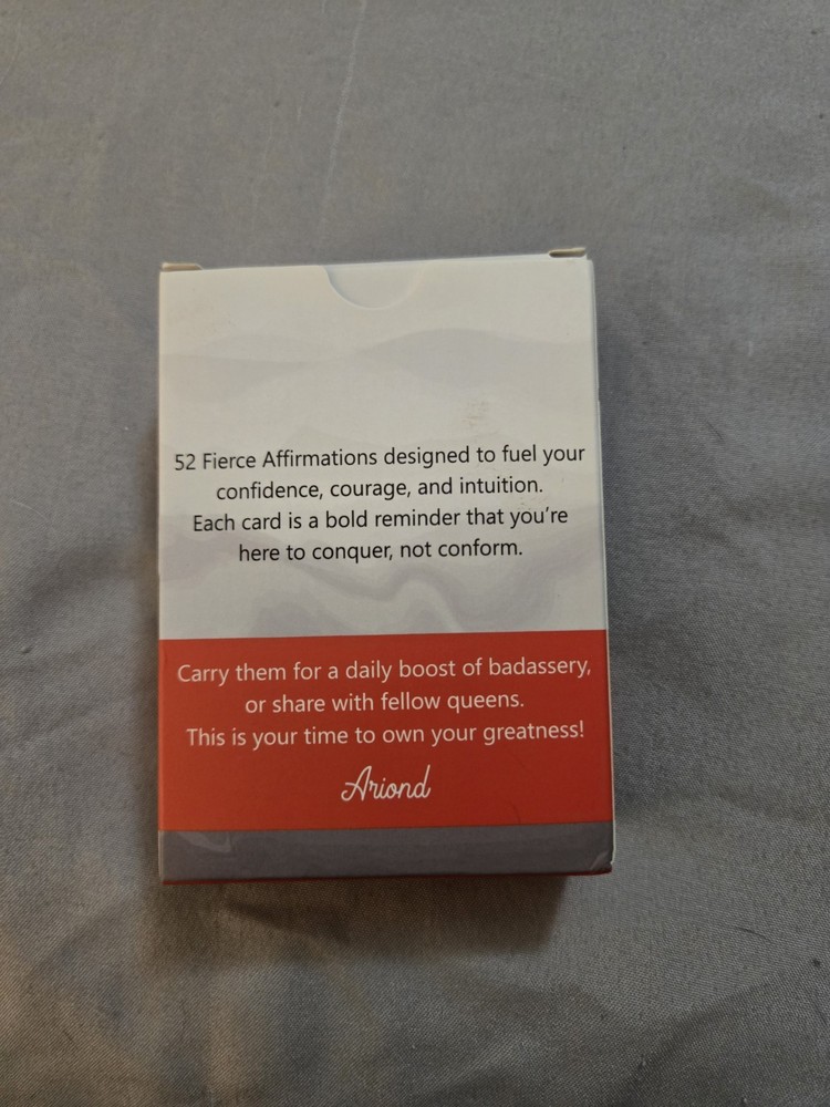 New. Affirmations For A Badass Cards.